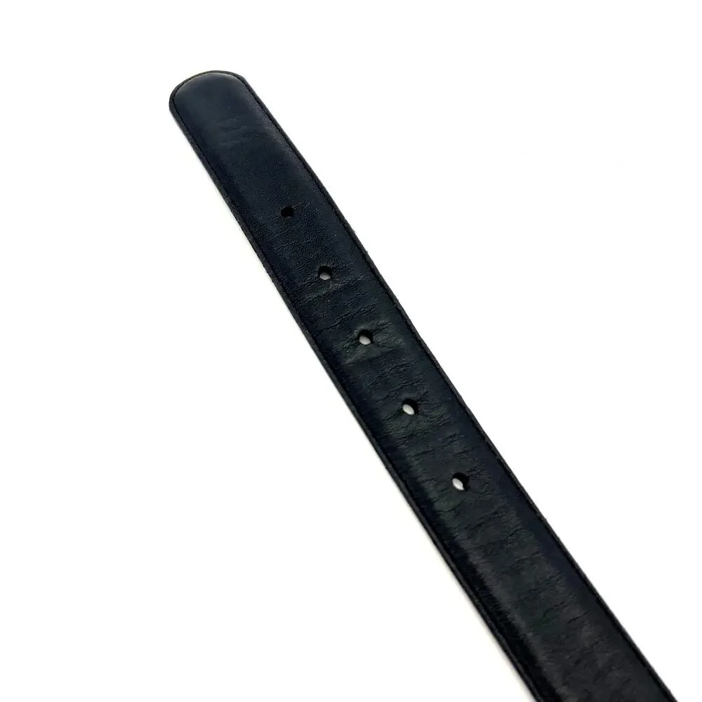 Coach 7600 Genuine Leather Belt Brass Gold Buckle Black Women's 40